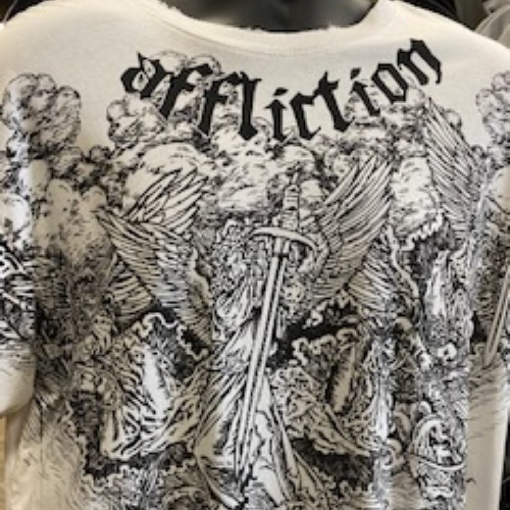 Men's "Angels" Affliction Tee, Size 2X - Picture 1 of 3